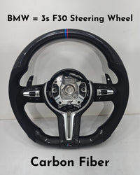 Carbon Fiber Steering Wheel Compatible With BMW 3s F30