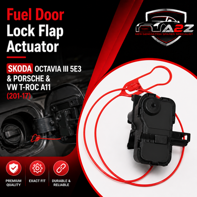 Fuel Door Lock Flap Actuator 7P0810773 7P0810773A 7P0810773B 7P0810773C 7P0810773D 7P0810773F Compatible With 7P-SKODA OCTAVIA III 5E3 & PORSCHE & VW T-ROC A11 (201-17)