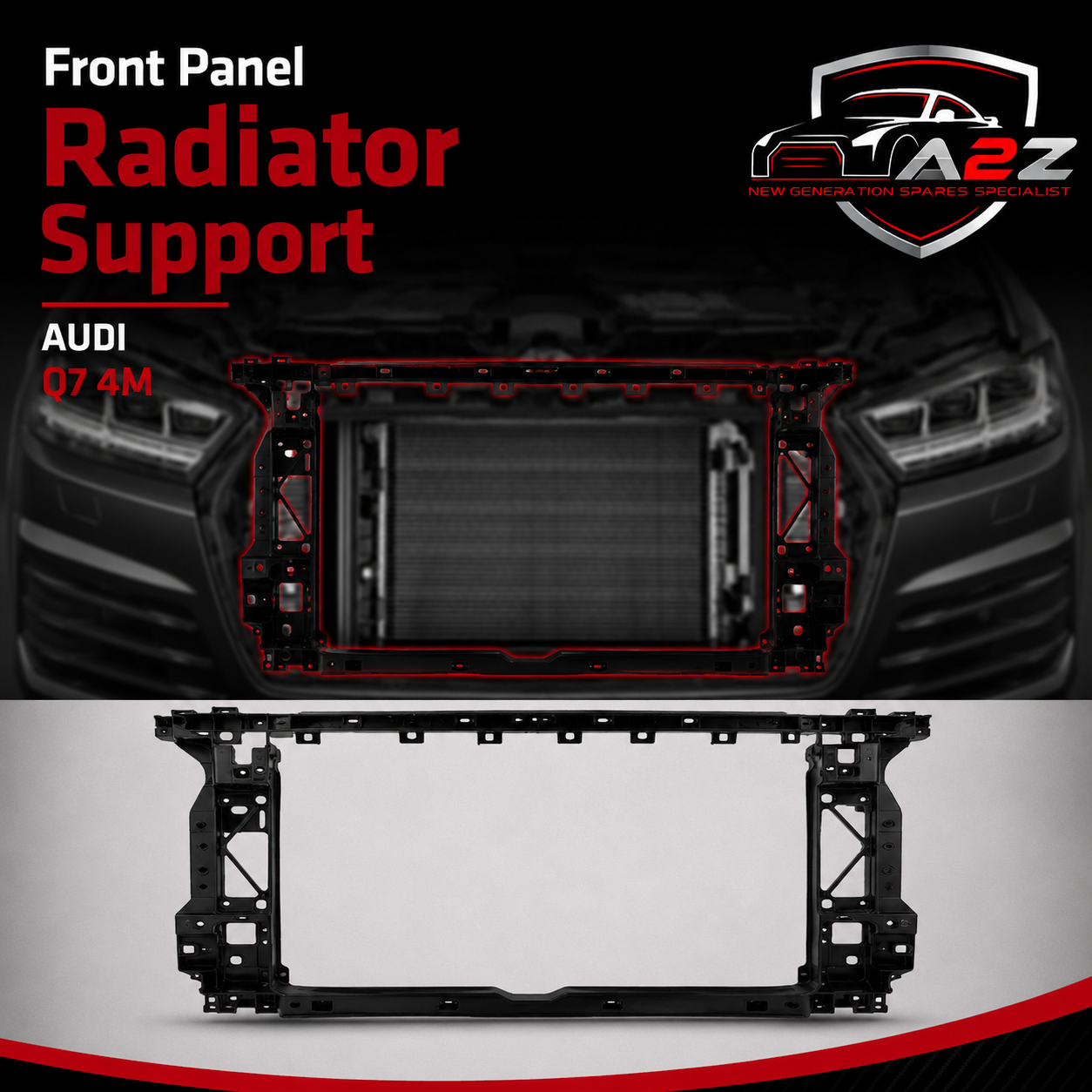 Front Panel Radiator Support 4M0805594 Compatible with AUDI Q7 4M