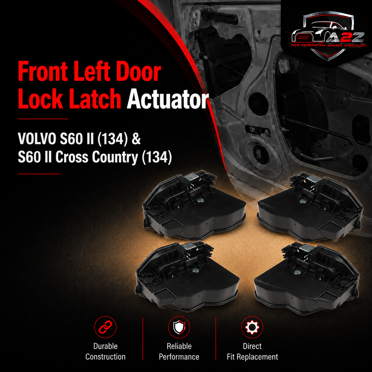 Front  Left  Door Lock Latch Actuator 31349859 Compatible With VOLVO S60 II (134) & S60 II Cross Country (134)