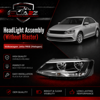 Headlight Headlamp Left Headlight Headlamp Left 1EL010395-11 & Right 1EL010395-21 (Without Blaster) Compatible With Volkswagen  Jetta MK6 (Helogen)