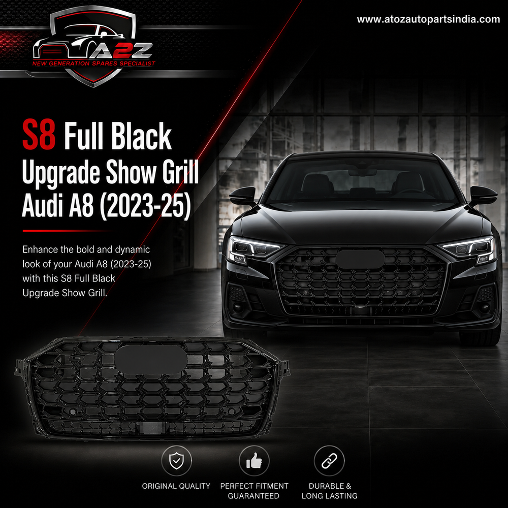 S8 Full Black Upgrade Show Grill Compatible With Audi = A8 (2023-25) Tag No.122