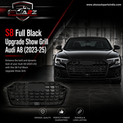 S8 Full Black Upgrade Show Grill Compatible With Audi = A8 (2023-25) Tag No.122