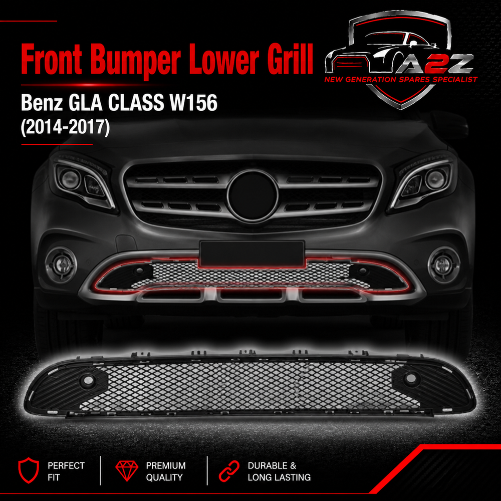Front Bumper Lower Grill 1568853122 A1568853122 Compatible With Mercedes-Benz GLA CLASS W156 (2014-2017) Tag No.121