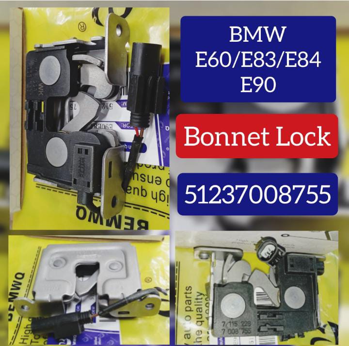 Bonnet Lock 51237008755 Compatible With BMW 5-Series E60 & X1 E83 & 3-Series E90