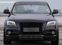 RSQ5 Full Black Honeycomb Show Grill Compatible With Audi Q5 (2008-2011) RSQ5 Black Chrome Tag No.141