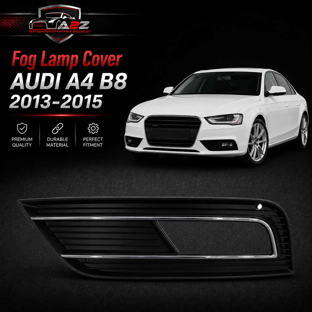Fog Lamp Cover Compatible With AUDI A4 B8 2013-2015 Fog Lamp Cover Left 8K0807681B & Right 8K0807682B Tag-FC-11