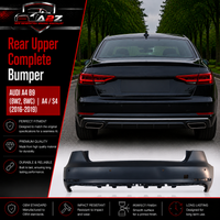 Rear Upper Complete Bumper 8W5807067A 8W5807067AGRU Compatible With AUDI A4 B9 (8W2, 8WC) | A4 / S4