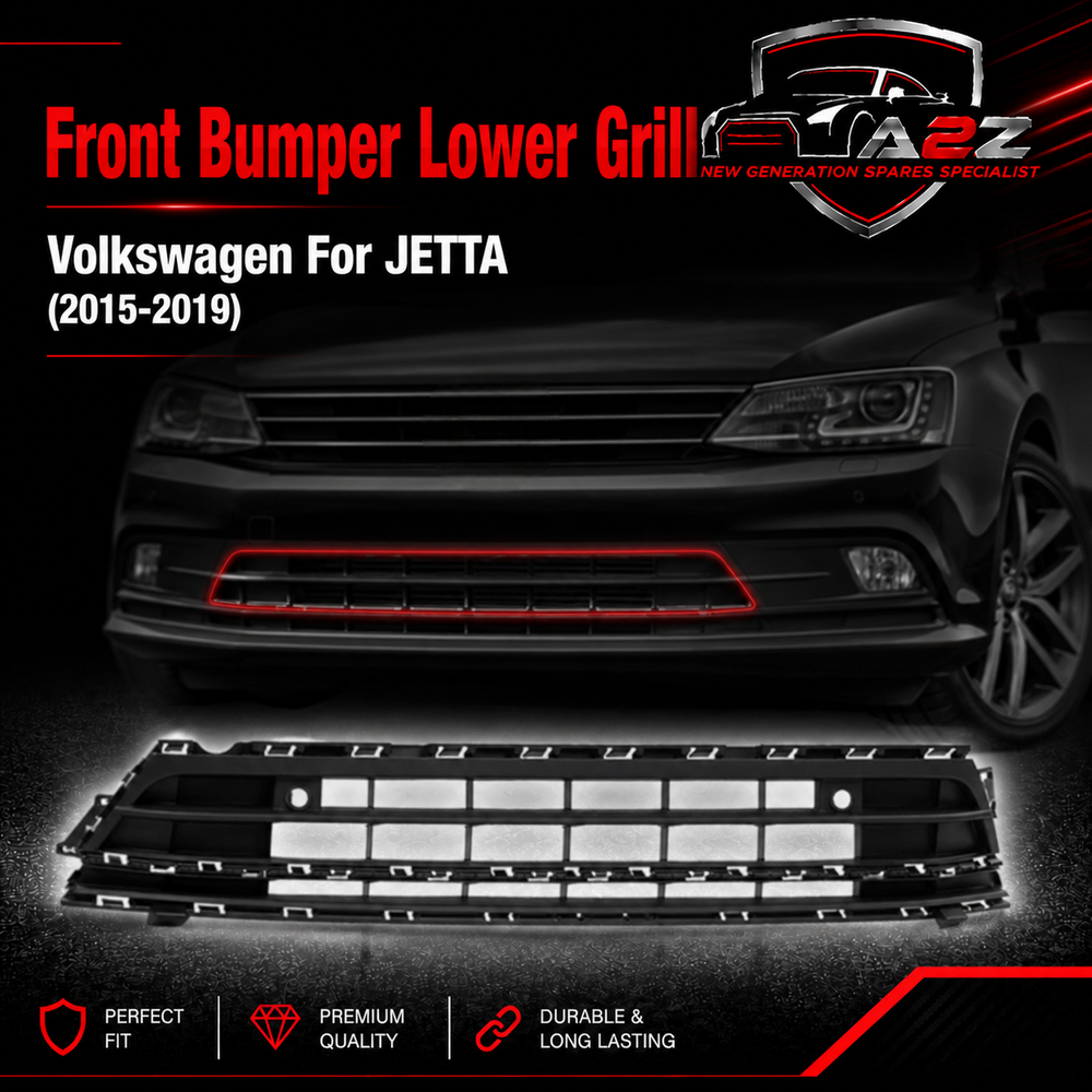 Front Bumper Lower Grill With Holes 5C6853671P 5C6853671H 5C6853671H9B9 Compatible With Volkswagen For JETTA Tag No.169