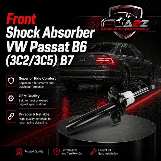 Front Shock Absorber 3C0413031AA Compatible With Volkswagen: Passat B6 (3C2/3C5), Passat B7, and Passat Variant