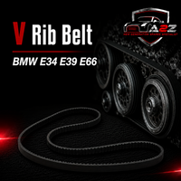 V-Ribbed Belt 11287544786 Compatible With BMW E34 E39 E66