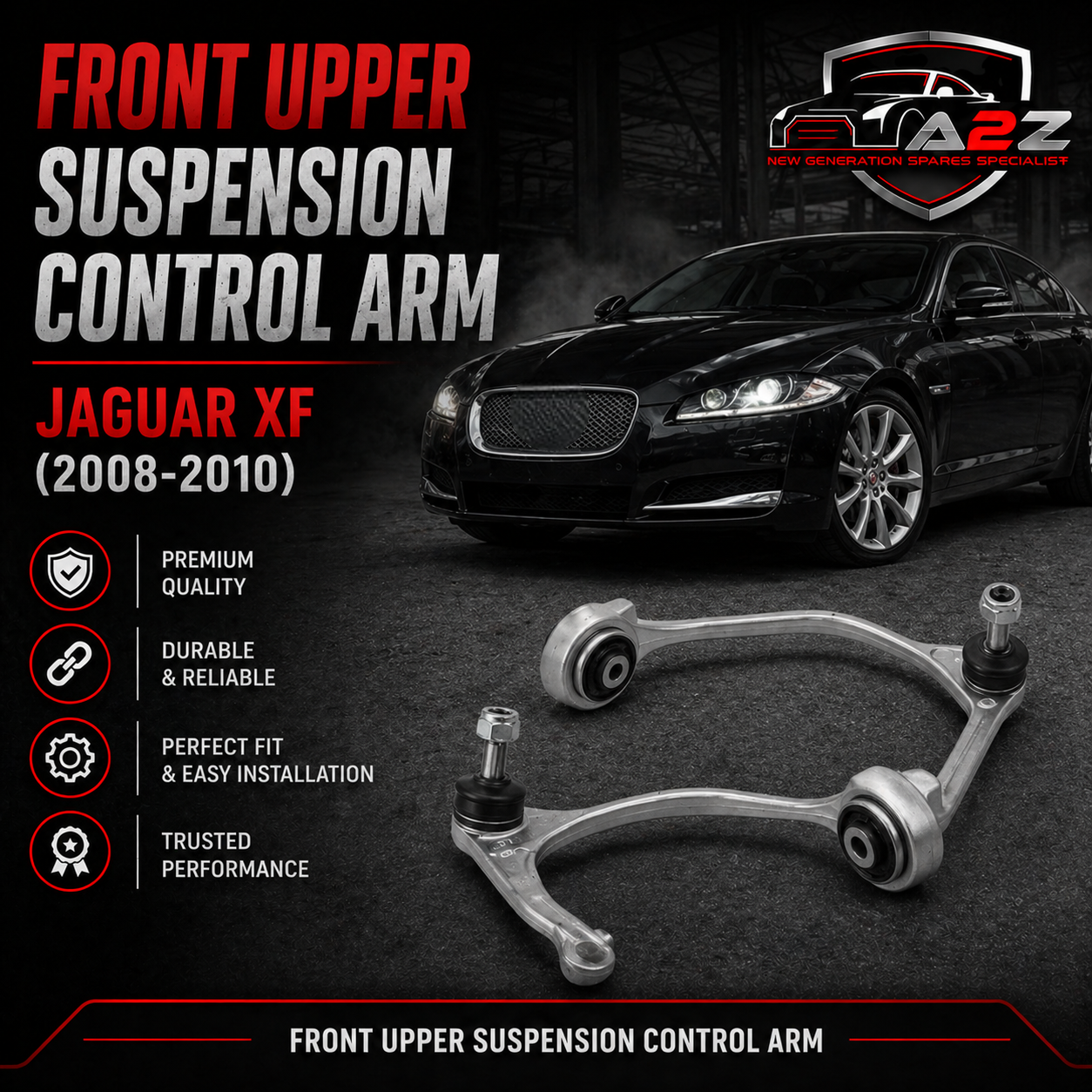 Front Upper Suspension Control Arm Right & Left XR857653 & XR857652 Compatible With Jaguar For XF