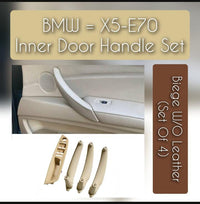Inner Door Pull Handle Set Beige 51416975794 Left 51416969403 Right 51416969404 Left 51416970237 Right 51416970238 Compatible With BMW X5 X6 E70 E71 E72
