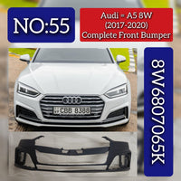 Complete Front Bumper 8W6807065K Compatible With Audi A5 (2017-20) Tag No.55