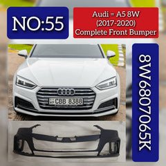 Complete Front Bumper 8W6807065K Compatible With Audi A5 (2017-20) Tag No.55