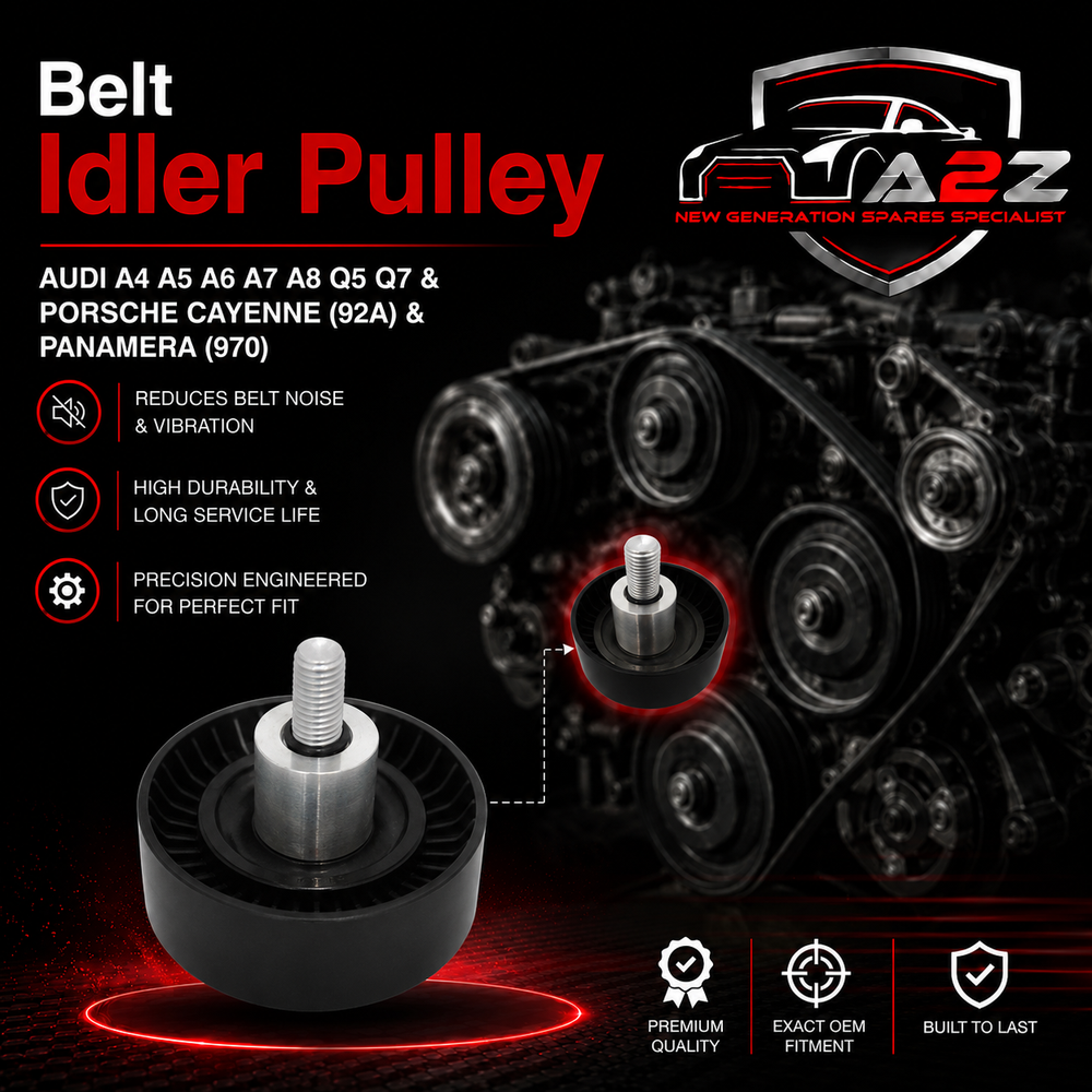 Belt Idler Pulley 06E903341A 06E903137A 06E903137J Compatible with AUDI A4 A5 A6 A7 A8 Q5 Q7 & PORSCHE CAYENNE (92A) & PANAMERA (970) Tag no : 6