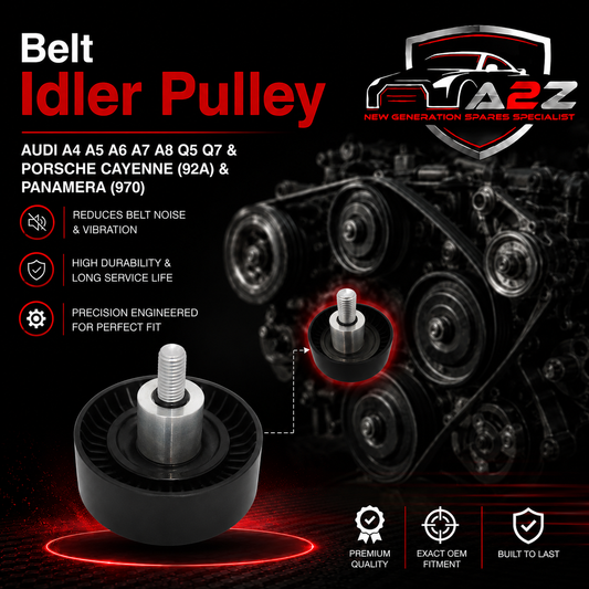 Belt Idler Pulley 06E903341A 06E903137A 06E903137J Compatible with AUDI A4 A5 A6 A7 A8 Q5 Q7 & PORSCHE CAYENNE (92A) & PANAMERA (970) Tag no : 6