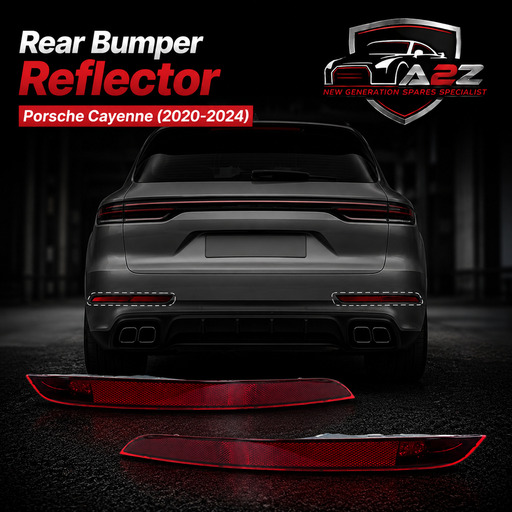 Rear Bumper Reflector Right 9Y0945726 9Y0945726A & Left 9Y0945725 9Y0945725A Compatible With Porsche Cayenne (2020-2024) Tag No.163
