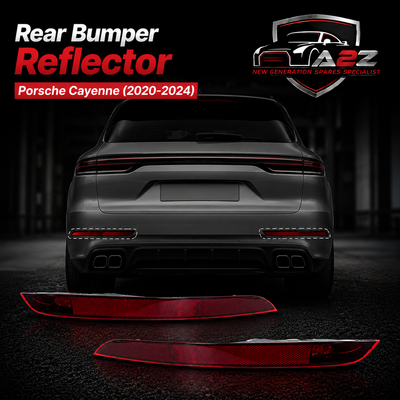 Rear Bumper Reflector Right 9Y0945726 9Y0945726A & Left 9Y0945725 9Y0945725A Compatible With Porsche Cayenne (2020-2024) Tag No.163