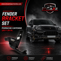 Fender Bracket Set Left 95850299100 GRV & Right 95850299200 GRV Compatible With Porsche Cayenne (2011-2014) Tag No.213