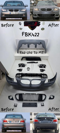 Complete Conversion Bumper Kit Compatible With BMW E60 Old Upgrade to BMW E60 Old To MT (Tag no.FRBK422) (Shipping Cost Not Included In Price)