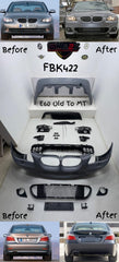 Complete Bumper Kit Front & Rear Both FRBK422 Compatible With BMW E60 Old Upgrade to BMW E60 Old To MT