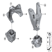 Engine Mount Left 22116787659 22118416821 Compatible With BMW F20 F30 F35