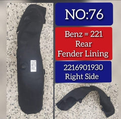 Rear Left Fender Liner 2216902030 2216900930 A2216902030 Compatible With MERCEDES-BENZ S-CLASS W221 Tag-FEM-75