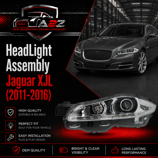 Complete Headlight Assy Left C2D3180 & Right C2D3172 Compatible With Jaguar XJL (2011-2016) Tag No.13