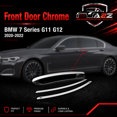 Front Door Chrome Left 51217472725 & Right 51217472790 Compatible With BMW 7 Series G11 G12 Tag No.63