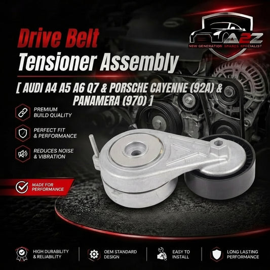 Belt Tensioner With Pulley 06E903133AB Compatible With AUDI A4 A5 A6 Q7 & PORSCHE CAYENNE (92A)  & PANAMERA (970)