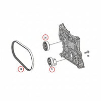 Belt Idler Pulley 2712000570 A2712000270 A2712000570  Compatible with   & C-CLASS (W204) & E-CLASS (W211) & E-CLASS (W212) Tag No.1
