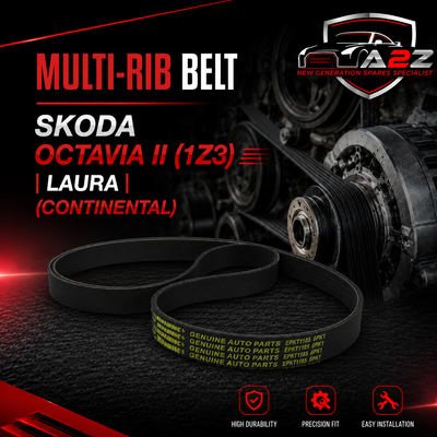 Multi Rib Belt 6PK1117 06J260849D Compatible With SKODA OCTAVIA II (1Z3) | LAURA (CONTINENTAL)