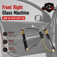 Front Right Glass Machine 8W0837461 8WD837461 8W0837461A Compatible With AUDI A4 (N.M) (2017-24)