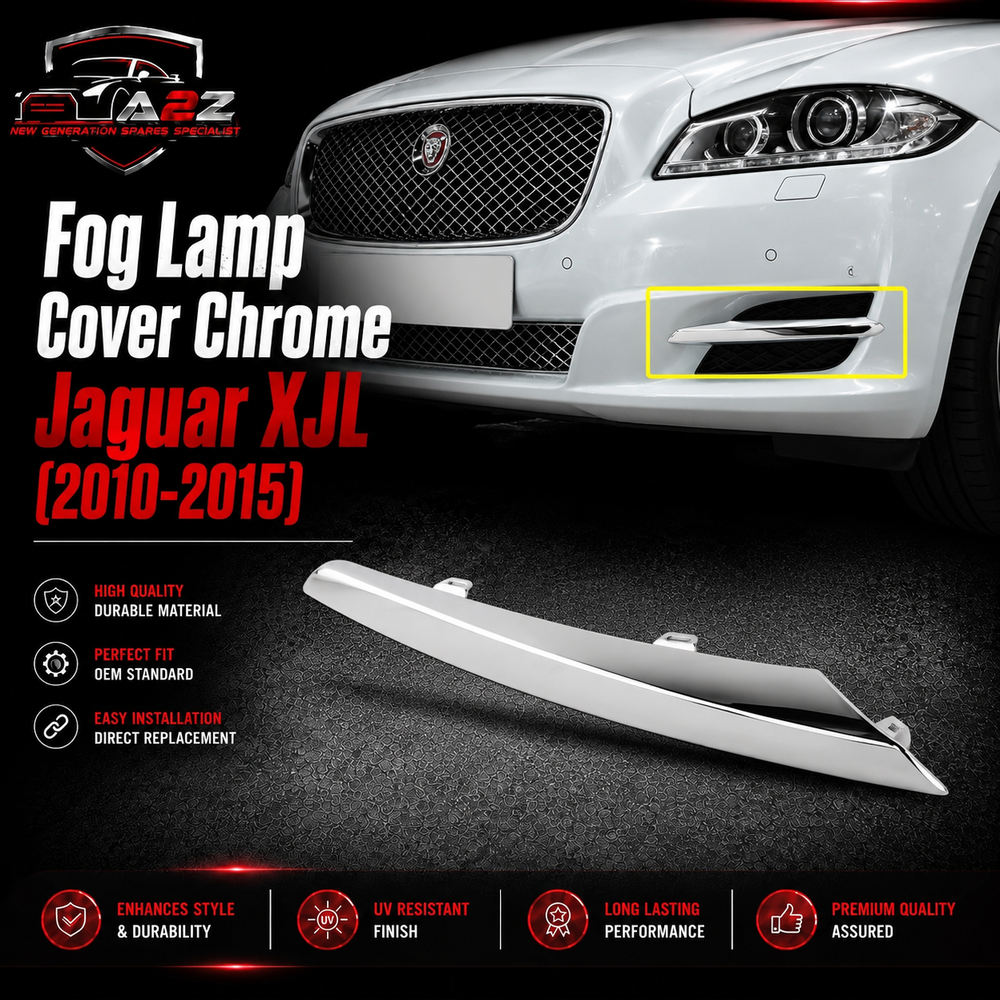 Fog Lamp Cover Chrome Left  C2D3570 & Right C2D3571 Compatible With Jaguar XJL (2010-2015) Tag No.604