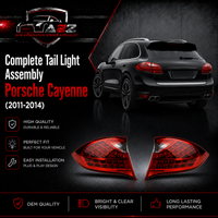 Complete Tail Light Assembly Left 95863109501 & Right 95863109601 Compatible With Porsche Cayenne (2011-2014) Tag No.180