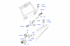 Dickey Latch LR034349 Compatible With  JAGUAR XE (X760) & XF II (X260) LAND ROVER DISCOVERY (L462) (2013 -18)