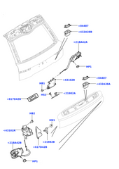 Tailgate Door Latch LR034349 Compatible With  JAGUAR XE (X760) & XF II (X260) LAND ROVER DISCOVERY V (L462)