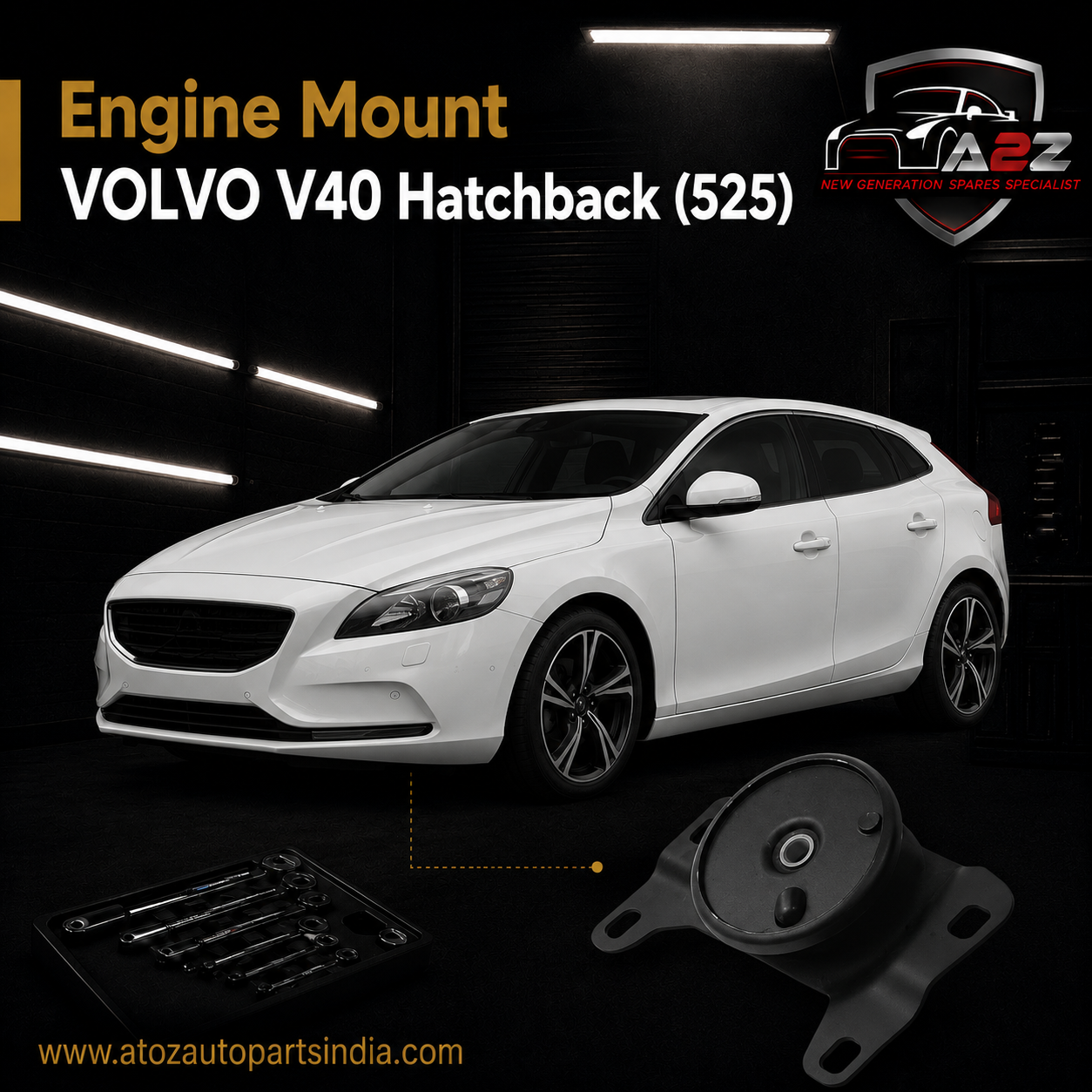 Engine Mount 31316498 Compatible With VOLVO V40 Hatchback (525)