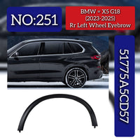 Rear Left Wheel Eyebrow 51775A5CD57 Compatible With BMW X5 G18 (2023-25) Tag No.251