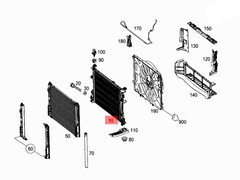 Radiator 2465001403 Compatible With Mercedes Benz  A CLASS W176