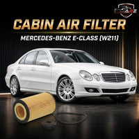 Cabin Air Filter E61H D258 & 2118300818 A2118300818  & OX387D1 Compatible With MERCEDES-BENZ E-CLASS (W211) Tag 186.