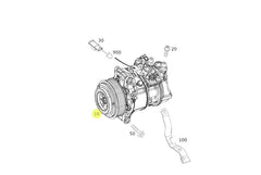 AC Compressor A0008303202 Compatible with MERCEDES-BENZ C-CLASS (W205) & GLC (X253)  & GLE (W166) & GLS (X166) (276)