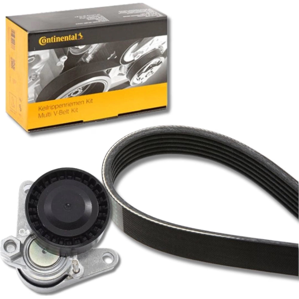 Multi Rib Belt Kit 6PK1026K1 Compatible With SKODA KODIAQ I (NS7, NV7) OCTAVIA III (5E3, NL3, NR3) (CONTINENTAL)