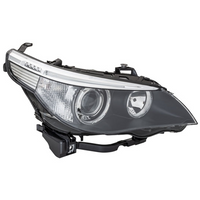 Complete Headlight Assembly ( Bi-Xenon LED) Left 63127160193 & Right 63127160194 Compatible With BMW E60 E61 (Old) 2003-2010