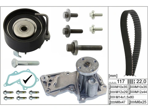 Water Pump 31493369 & 30711607 & 30750905 & 30750903 & 31330410 & 31368353 Compatible With VOLVO S60