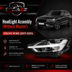 Headlight Headlamp Left 31656616 & Right 31656617 (Without Blaster) Compatible With VOLVO XC60 (2017-2021)