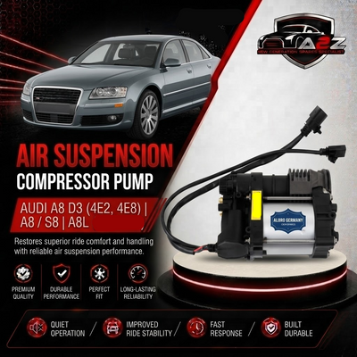 Air Suspension Compressor Pump 4E0616007C 4E0616005E 4E0616005G 4E0616007A Compatible With AUDI A8 D3 (4E2, 4E8) | A8 / S8 | A8L