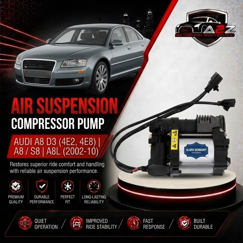 Air Suspension Compressor Pump 4E0616007C 4E0616005E 4E0616005G 4E0616007A Compatible With AUDI A8 D3 (4E2, 4E8) | A8 / S8 | A8L