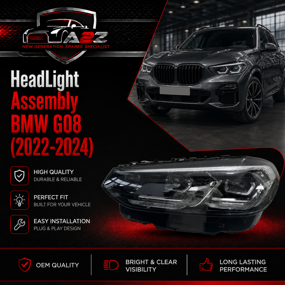 Complete Head Light Set Left 63115A0E607 & Right 63115A0E608 Compatible With BMW G08